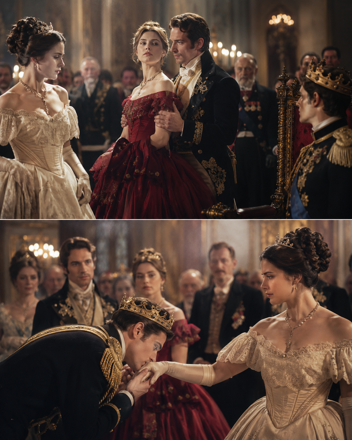 The duke brought his mistress to shame his wife publicly — then the king kissed her hand.
