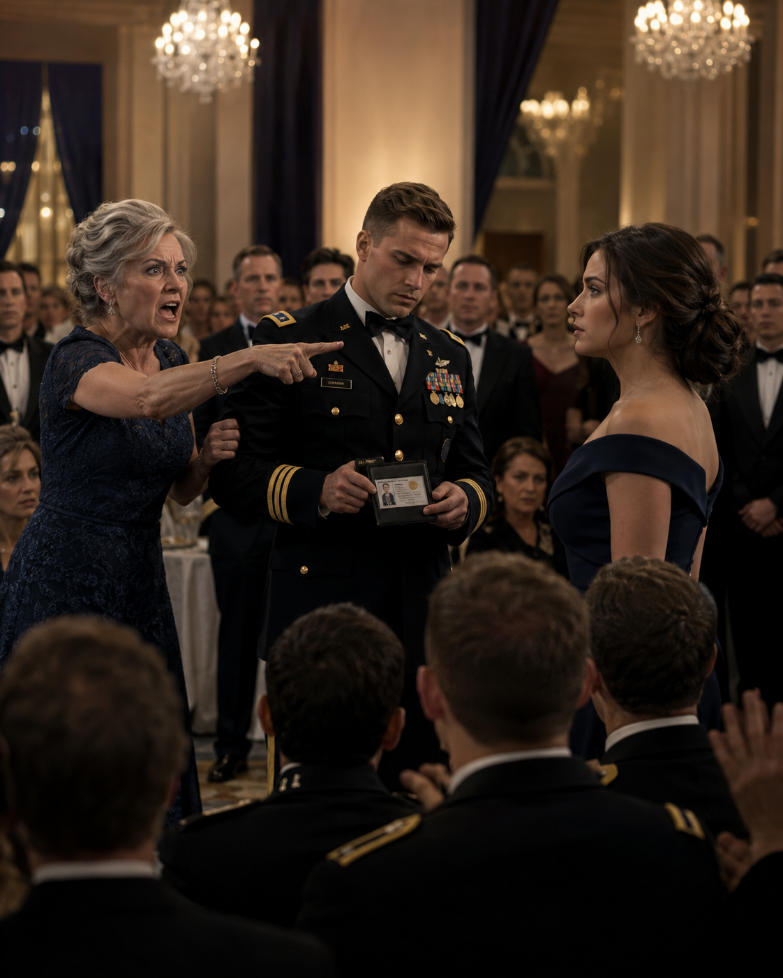 My Mother-in-Law Screamed “Arrest That Woman” at a Military Ball—Then They Scanned My ID and Every Officer in the Room Stood Up