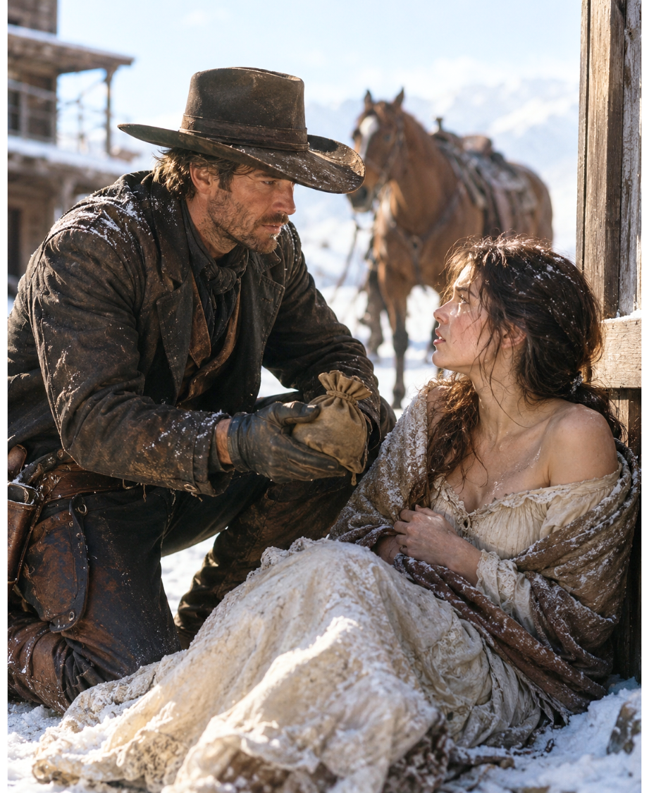 He Found Her Freezing in a Snowdrift and Offered to Pay Her Debt—”I Won’t for You,” She Said—He Said “Good. I Need a Wife, Not a Whore”