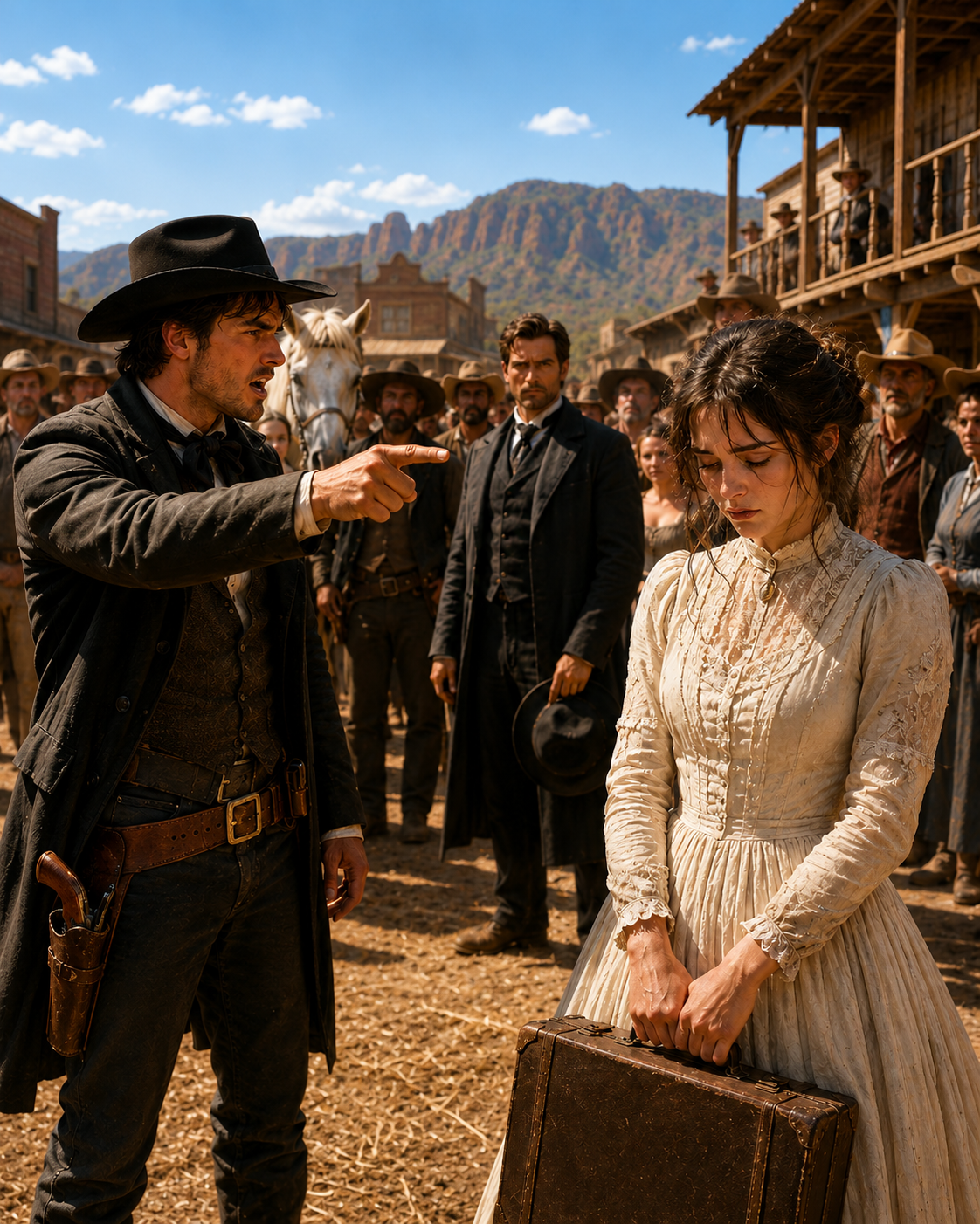 “You’re not what I expected,” the groom humiliated his mail-order bride in front of the entire town. Then Another man changed her fate.
