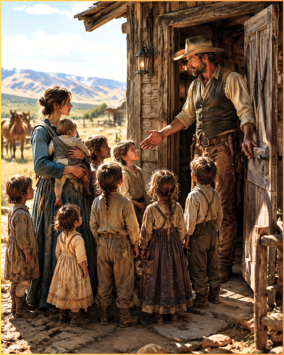 She Had 43 Dollars And Nine Hungry Children… Until A Rancher Opened His Door And Gave Them A Place To Survive