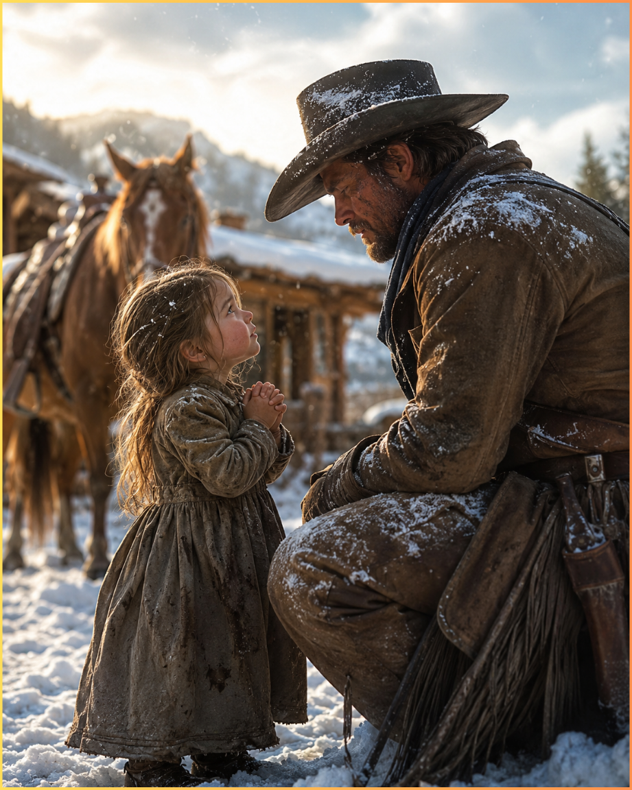 “Please Don’t Leave Us,” the Little Girl Whispered in the Snow—And the Broken Cowboy Never Walked Away Again