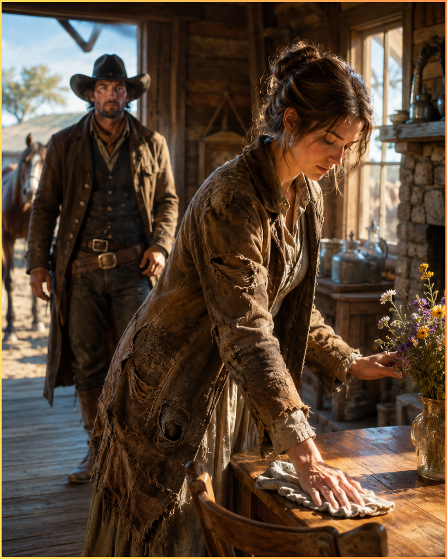 The Rancher Almost Rejected Her Because of Her Worn-Out Coat—Then She Changed Everything Inside His Home