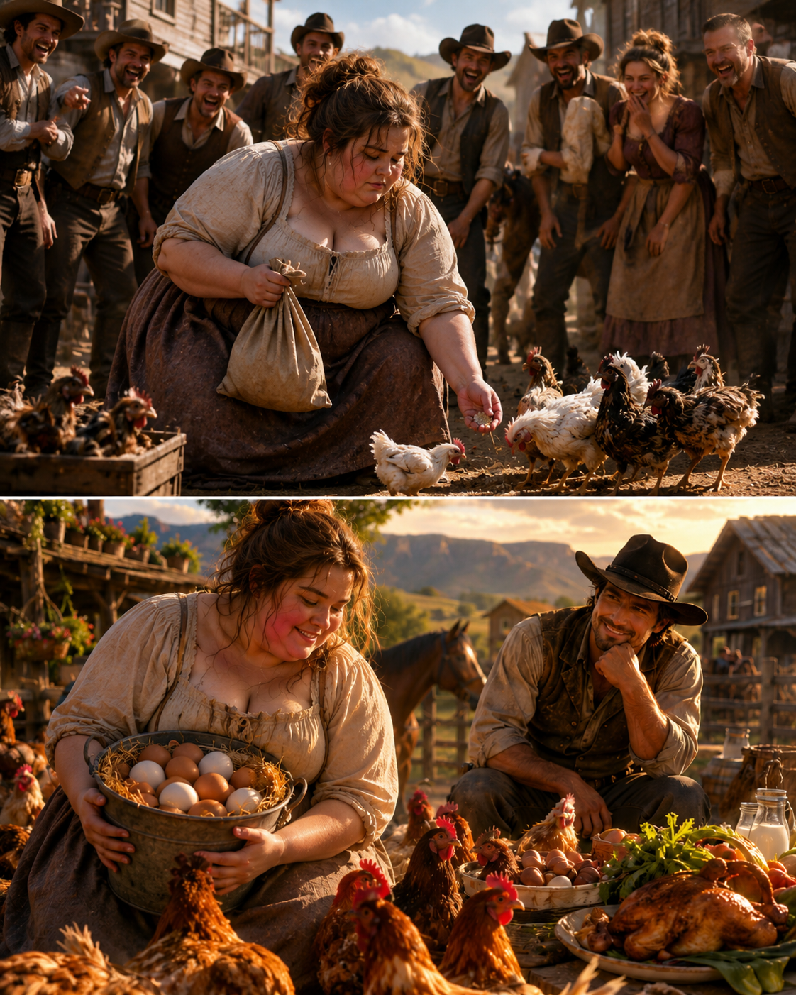 She Spent Her Last 35 Cents on Birds No One Wanted — Then the Mountain Man Watched Her Turn Them Into the Only Food That Saved His Ranch