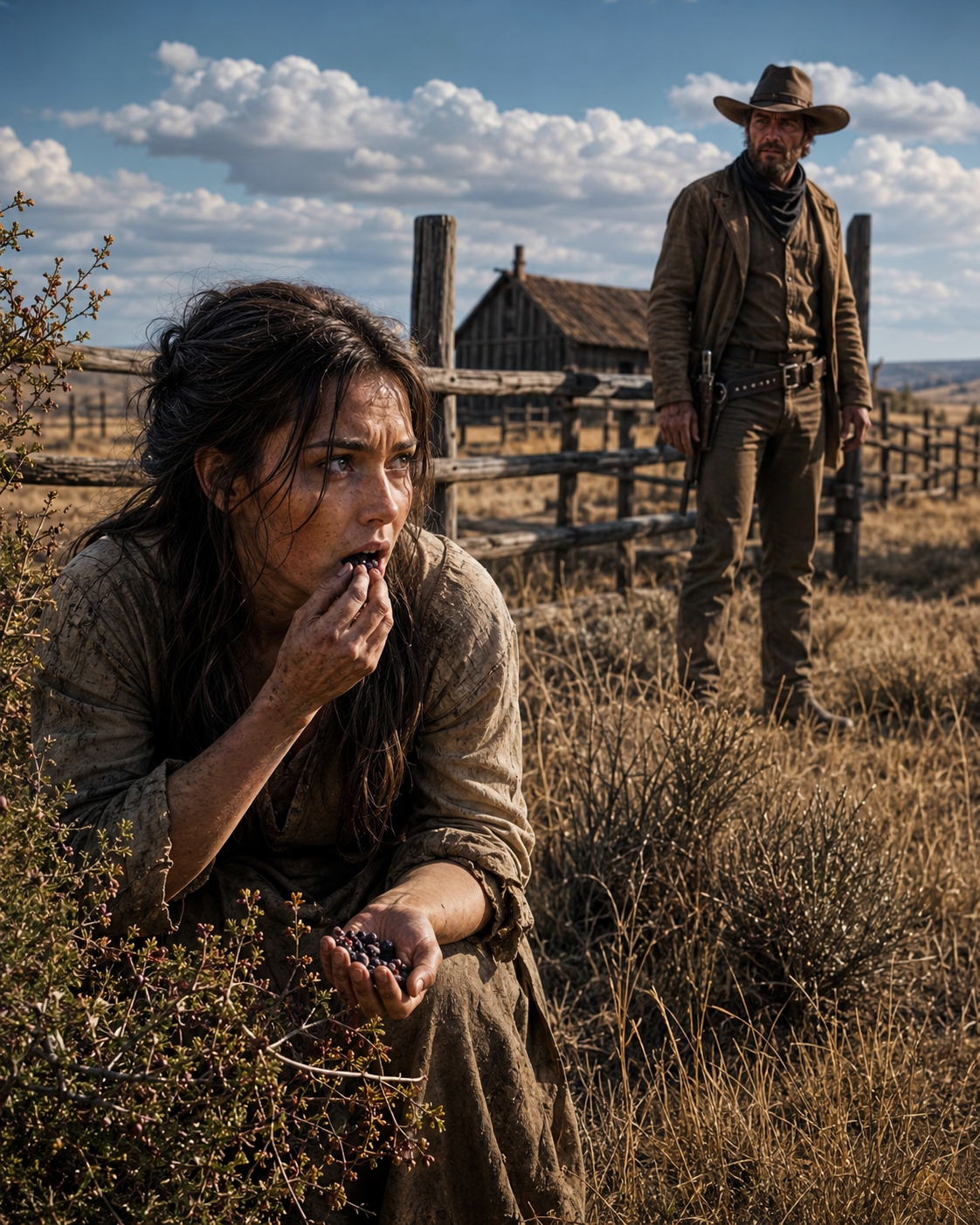 She Was Eating Dead Berries at the Edge of His Land — Then the Rancher Asked If She Could Cook