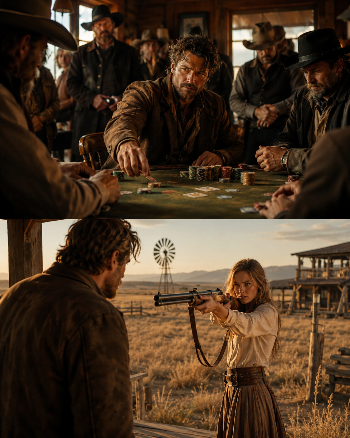 The Drifter Won a Ranch in a Poker Game — Then Found the Owner’s Daughter Waiting With a Rifle