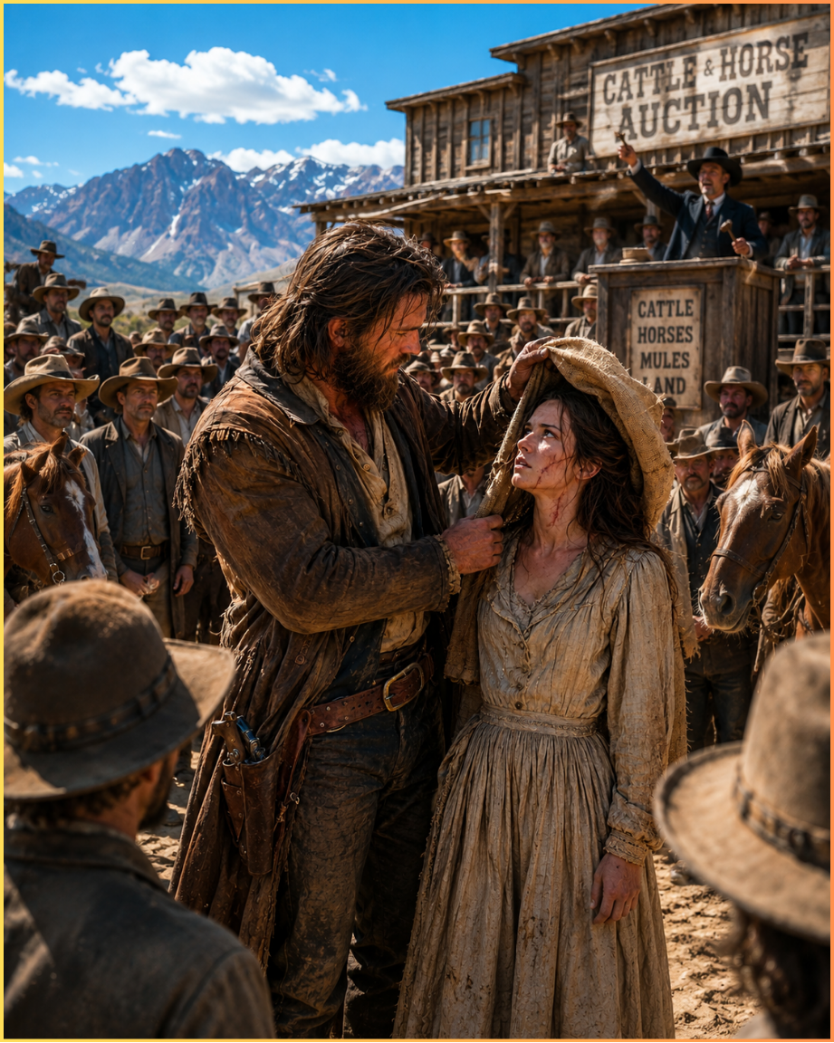 The Mountain Man Bought the “Cursed” Bride With a Sack Over Her Head — Then Saw the Scar Her Husband Had Left
