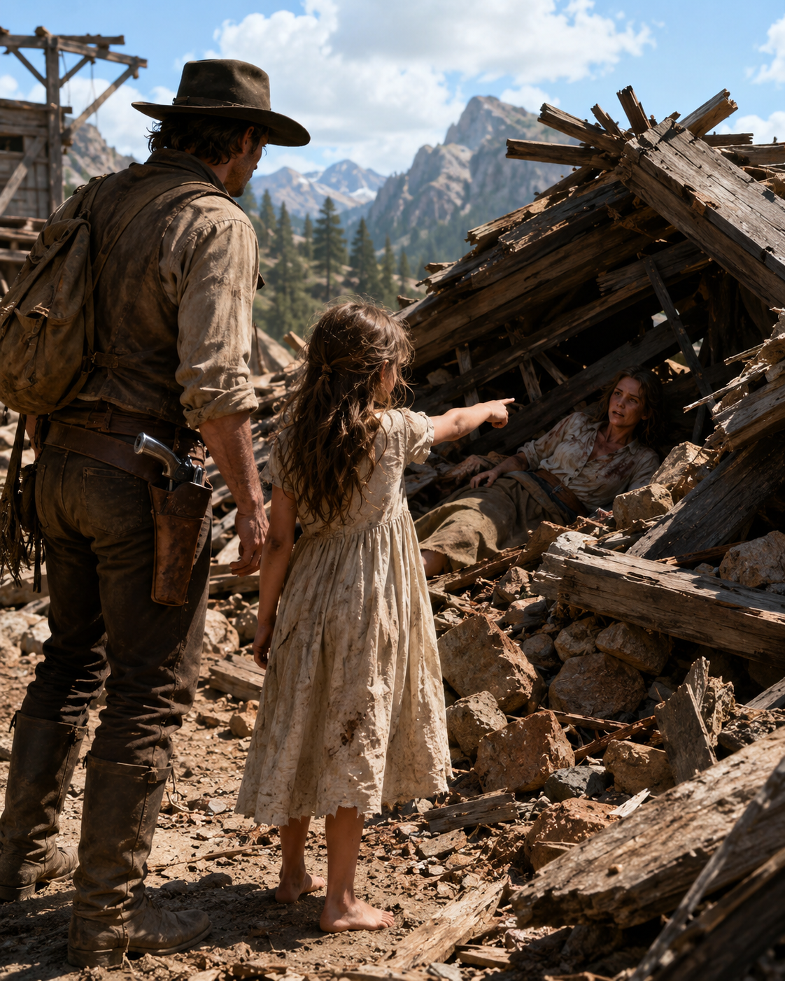 The Barefoot Girl Ran Into the Woods for Help — Then Led the Heartless Mountain Man to Her Dying Mother