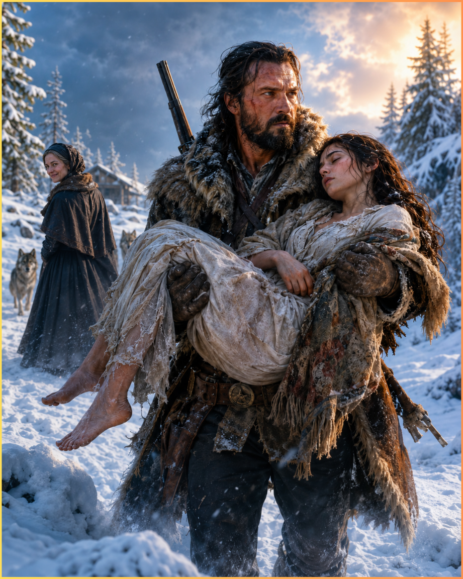 Her Stepmother Left Her to Die in the Snow — Until a Mountain Man Carried Her Back From the Wolves