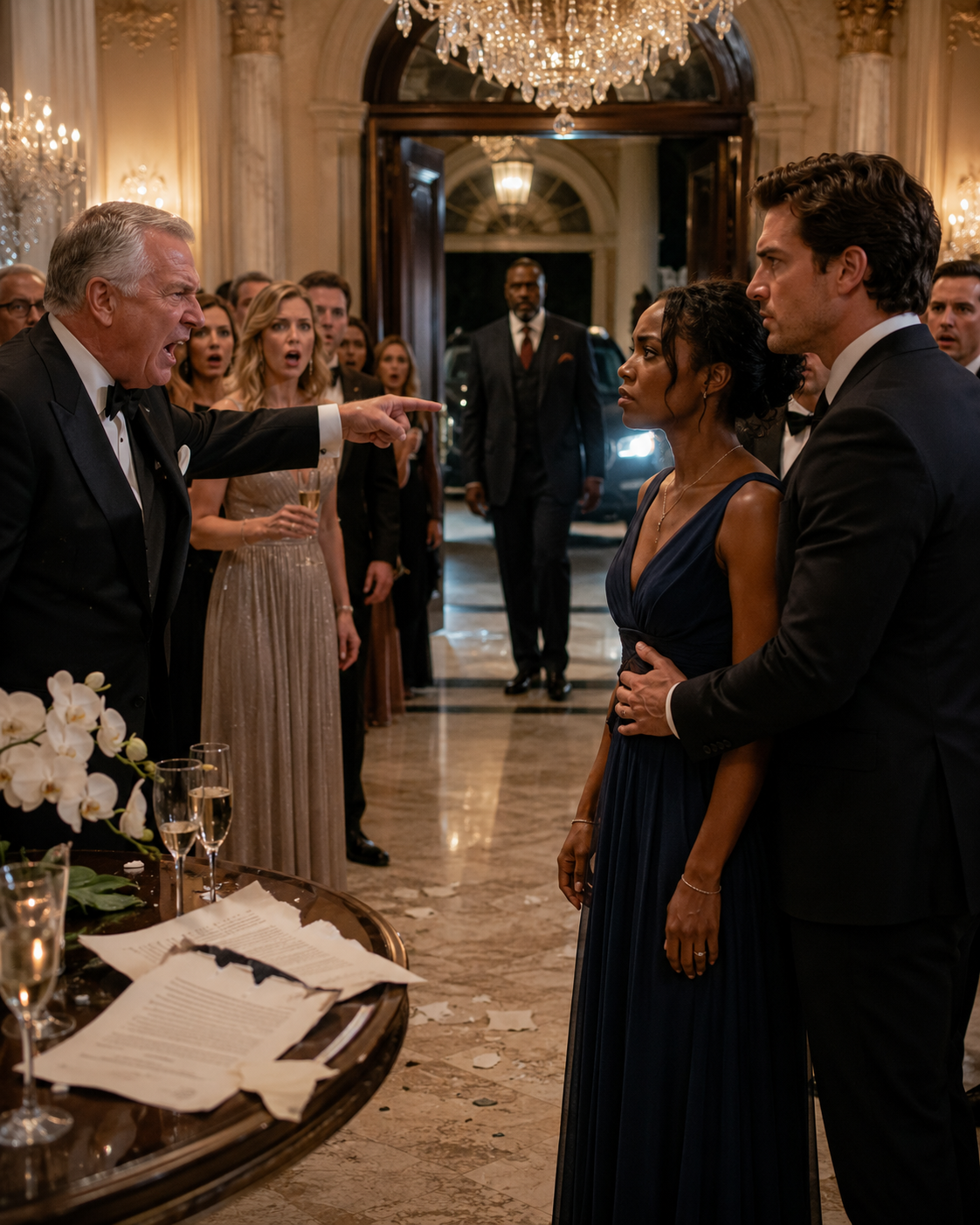 GERALD CALLED HIS SON’S WIFE GHETTO TRASH AT HIS GALA — THEN A CADILLAC WITH GOVERNMENT PLATES ARRIVED