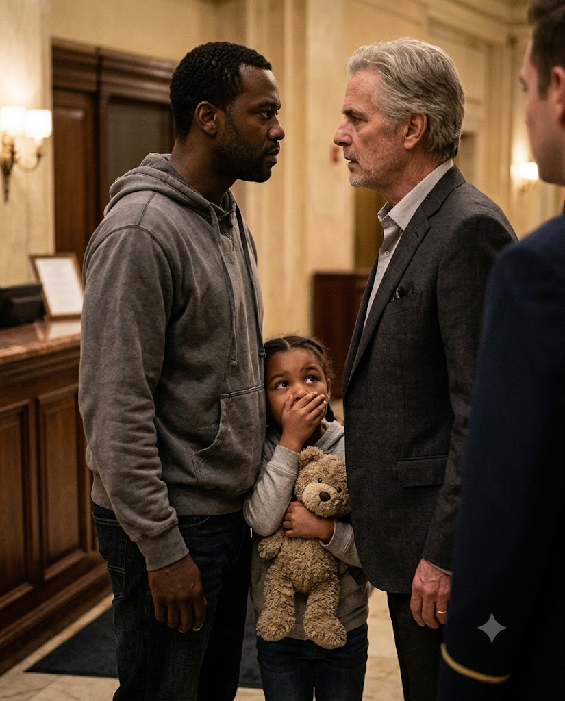 A BLACK FATHER IN A GRAY HOODIE WALKED INTO HIS OWN HOTEL AND ASKED FOR A ROOM — THE CLERK’S ANSWER CHANGED EVERYTHING BY MORNING