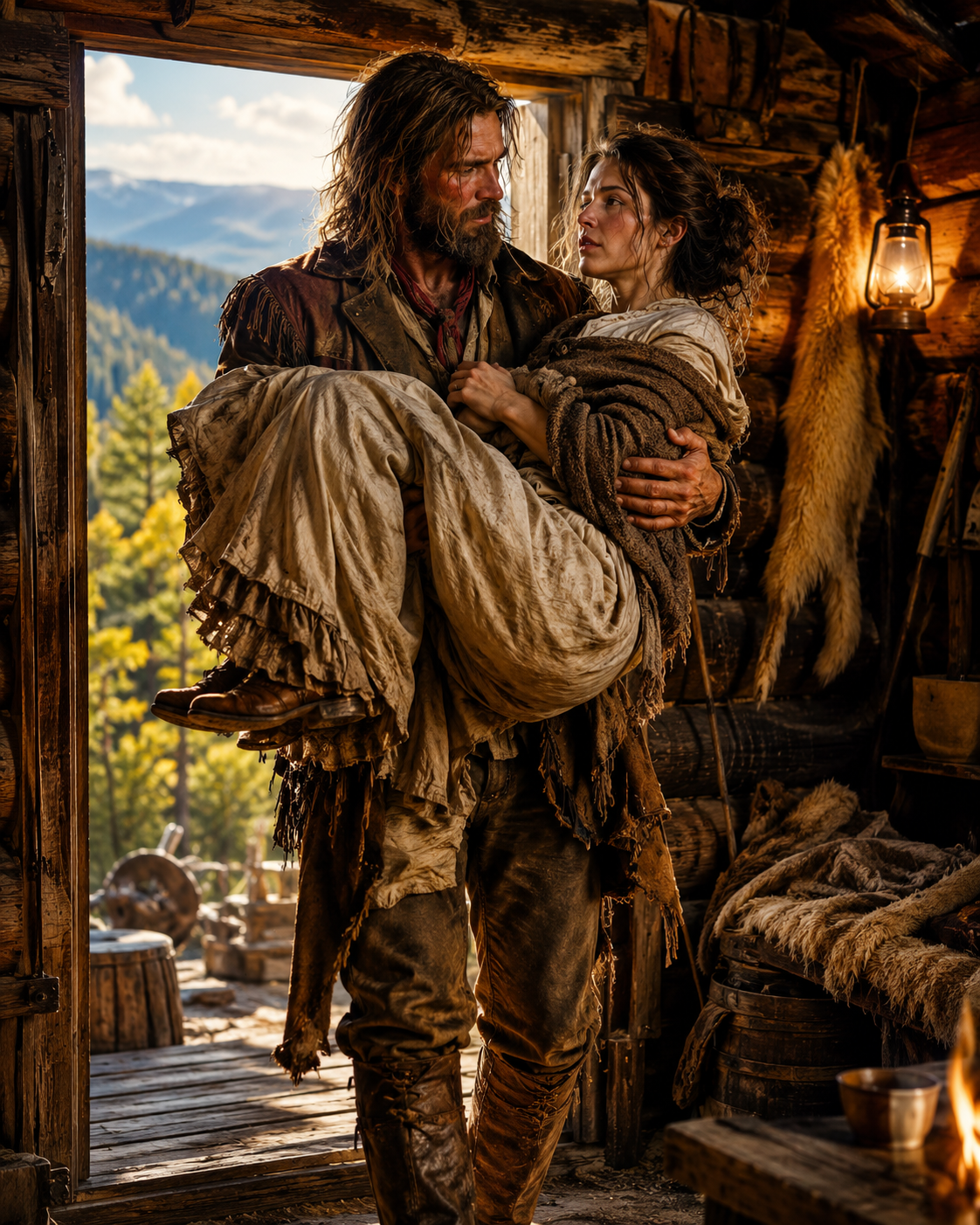 “You’re Not a Dry Well,” the Mountain Man Said — Then He Carried the Childless Widow Into His Cabin