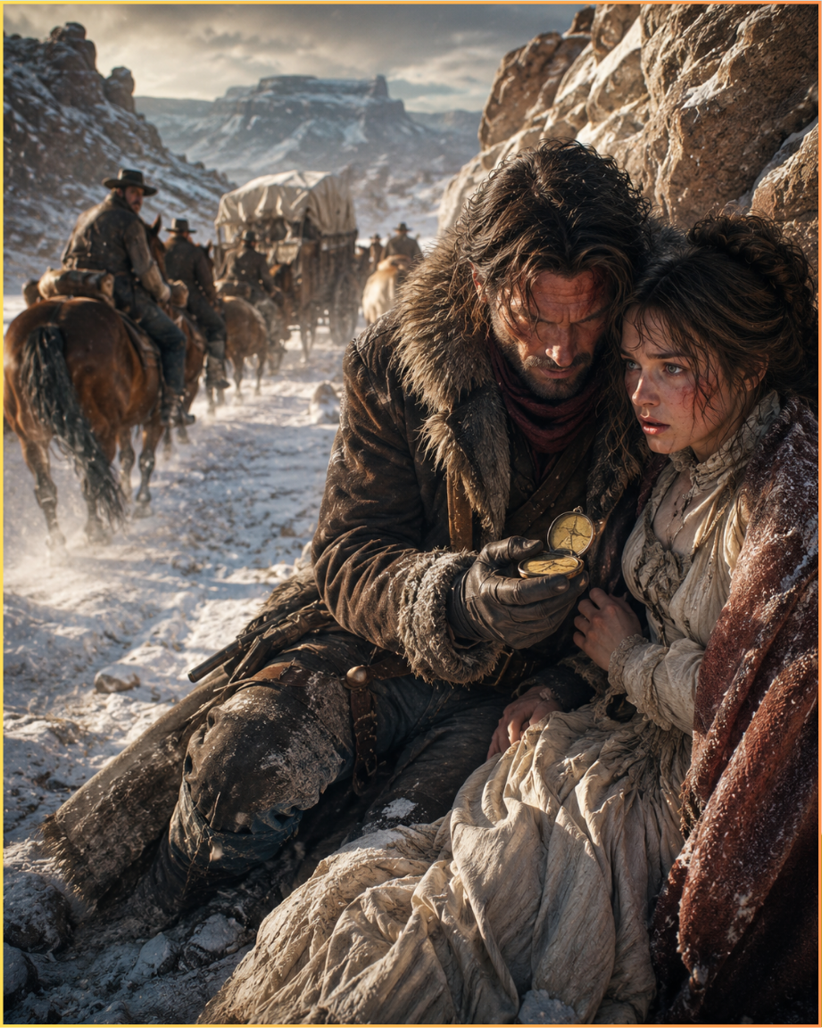 The Wagon Train Left Her to Freeze — Then the Mountain Man Found the Gold Map Hidden in Her Locket