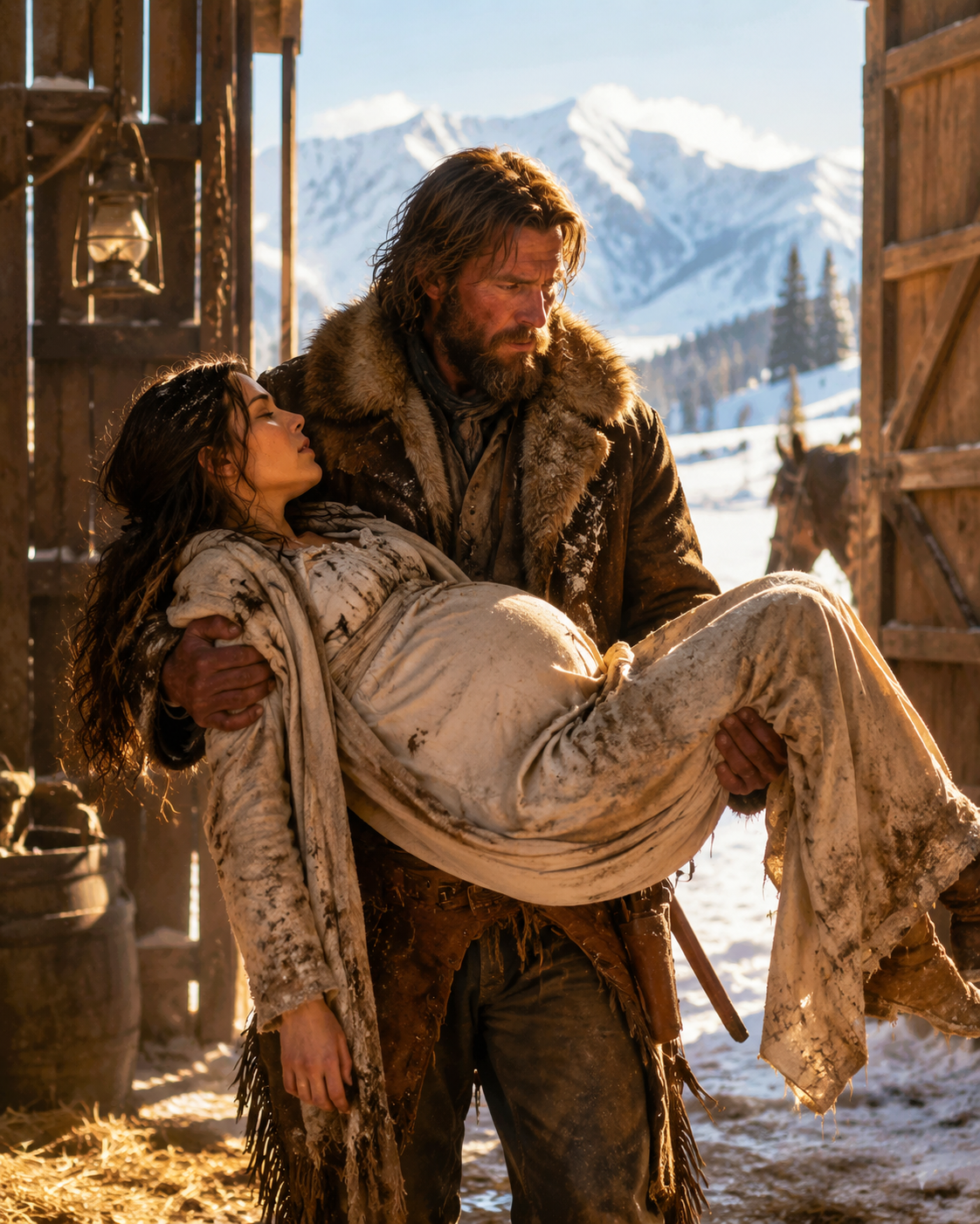 A Pregnant Stranger Was Found Frozen in His Barn — Then the Mountain Man Broke Every Rule to Save Her
